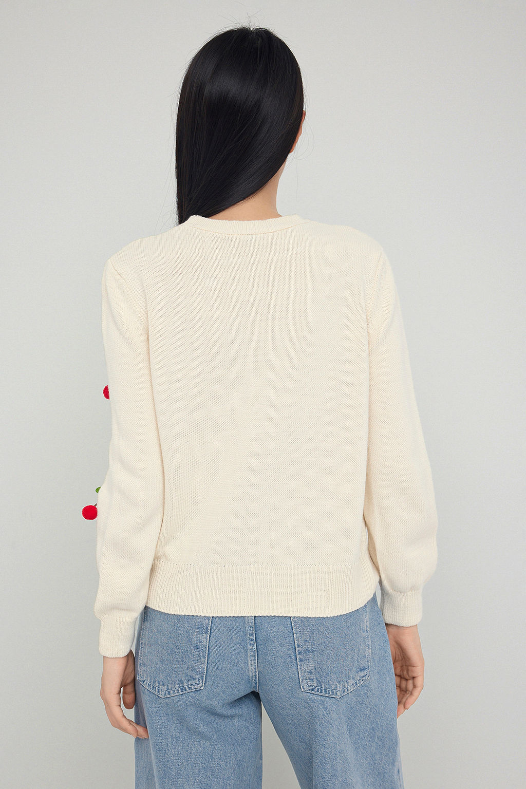 Teen Tas Meyve Nak?s Islemeli Triko Kazak TWOAW26KZ00096 - Trendyolmilla фото 4