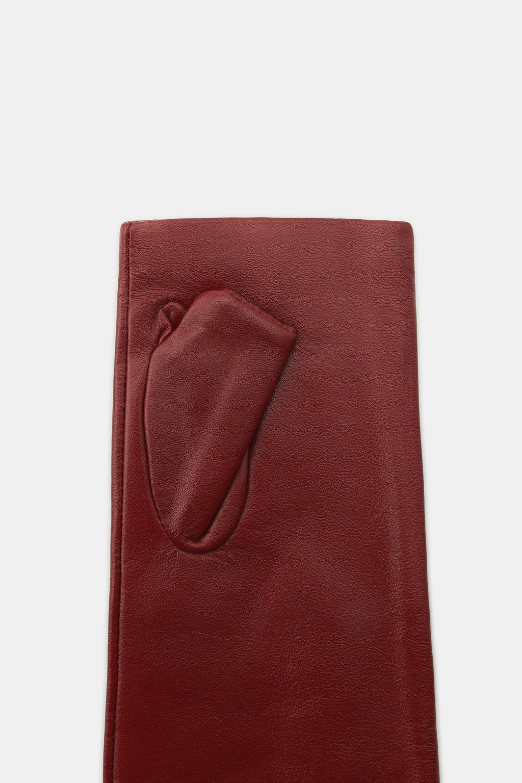 100% LEATHER FINGERLESS GLOVES - Zara фото 5