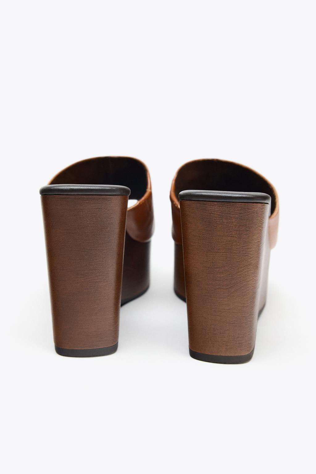 LEATHER WEDGE - Zara фото 9