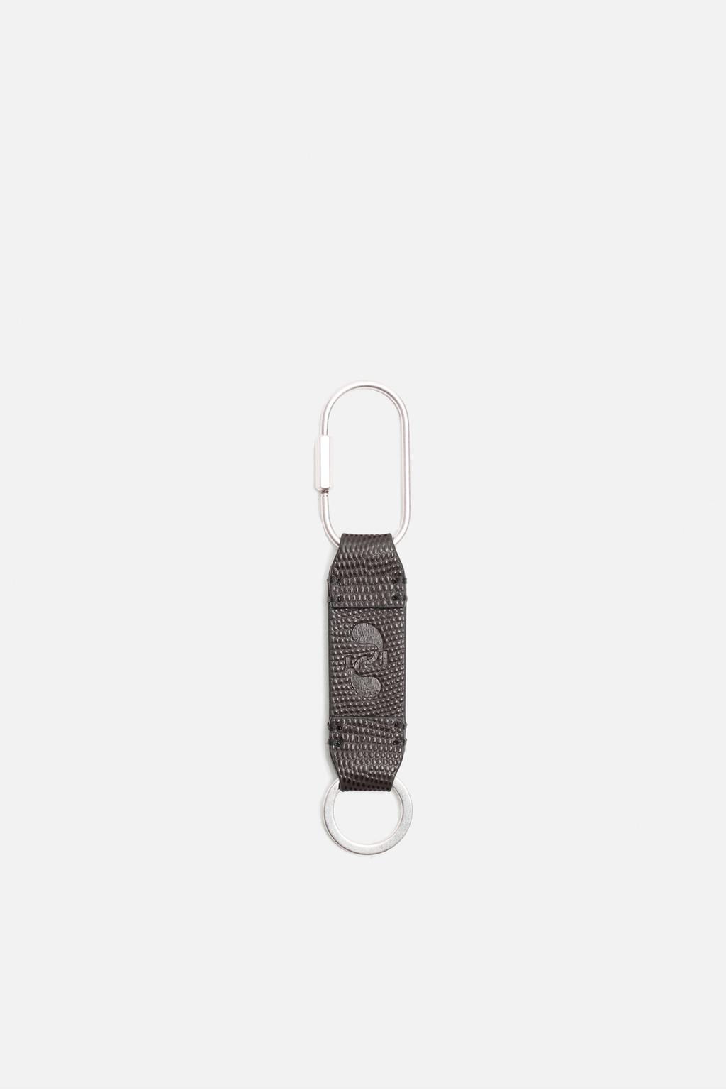 LOBSTER CLASP LEATHER KEY RING - Zara фото 3