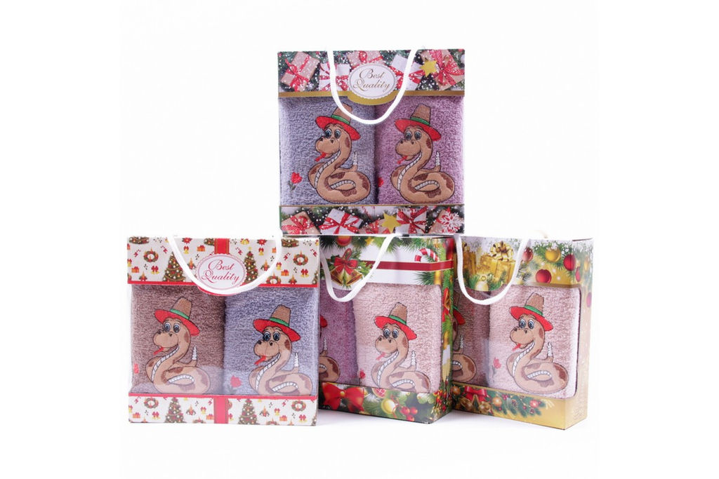 Набор полотенец махровых Dxm682 в сумочке Р+Р