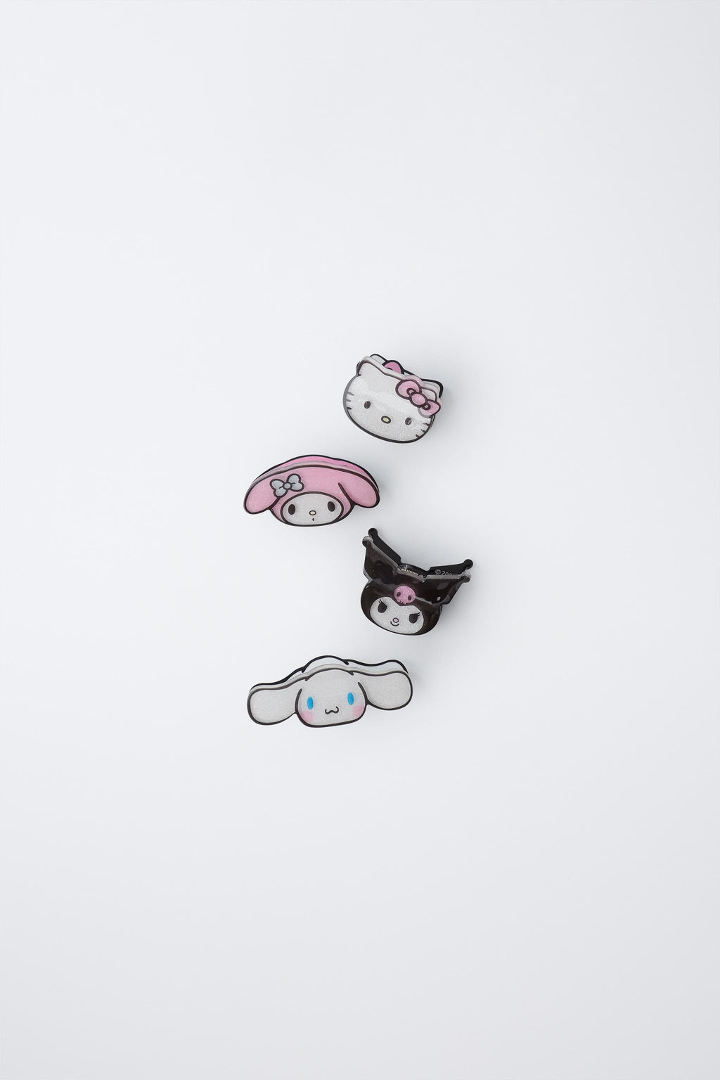 HELLO KITTY AND FRIENDS SANRIO FOUR-PACK OF HAIR CLIPS