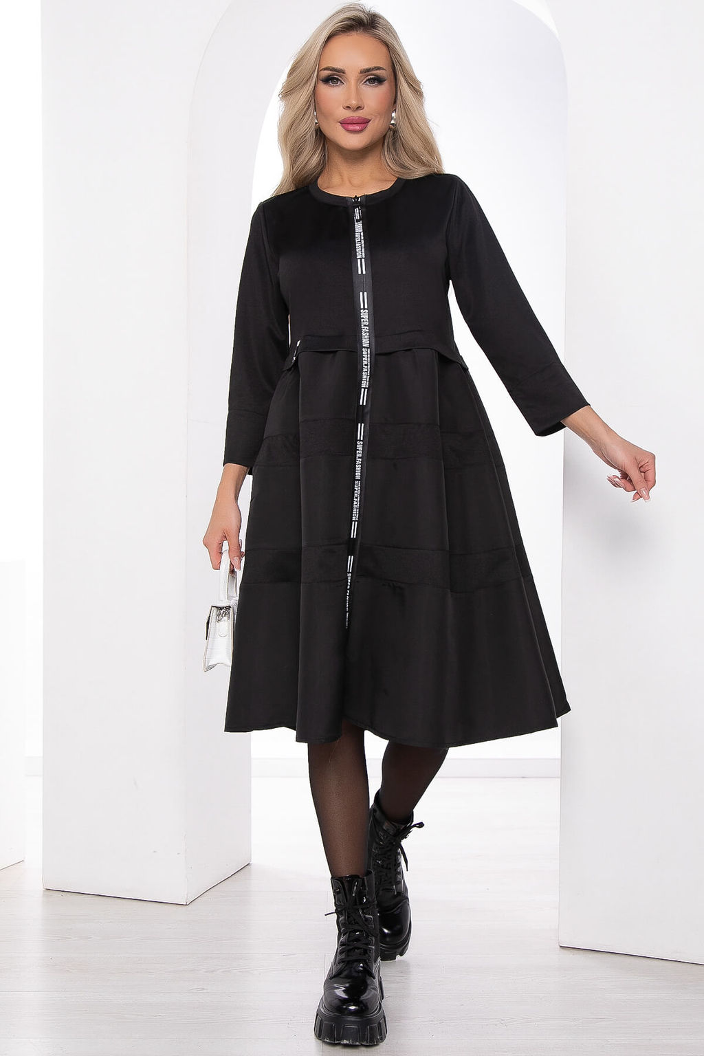 Платье Земфира (черное) П11440 - Lt collection фото 8