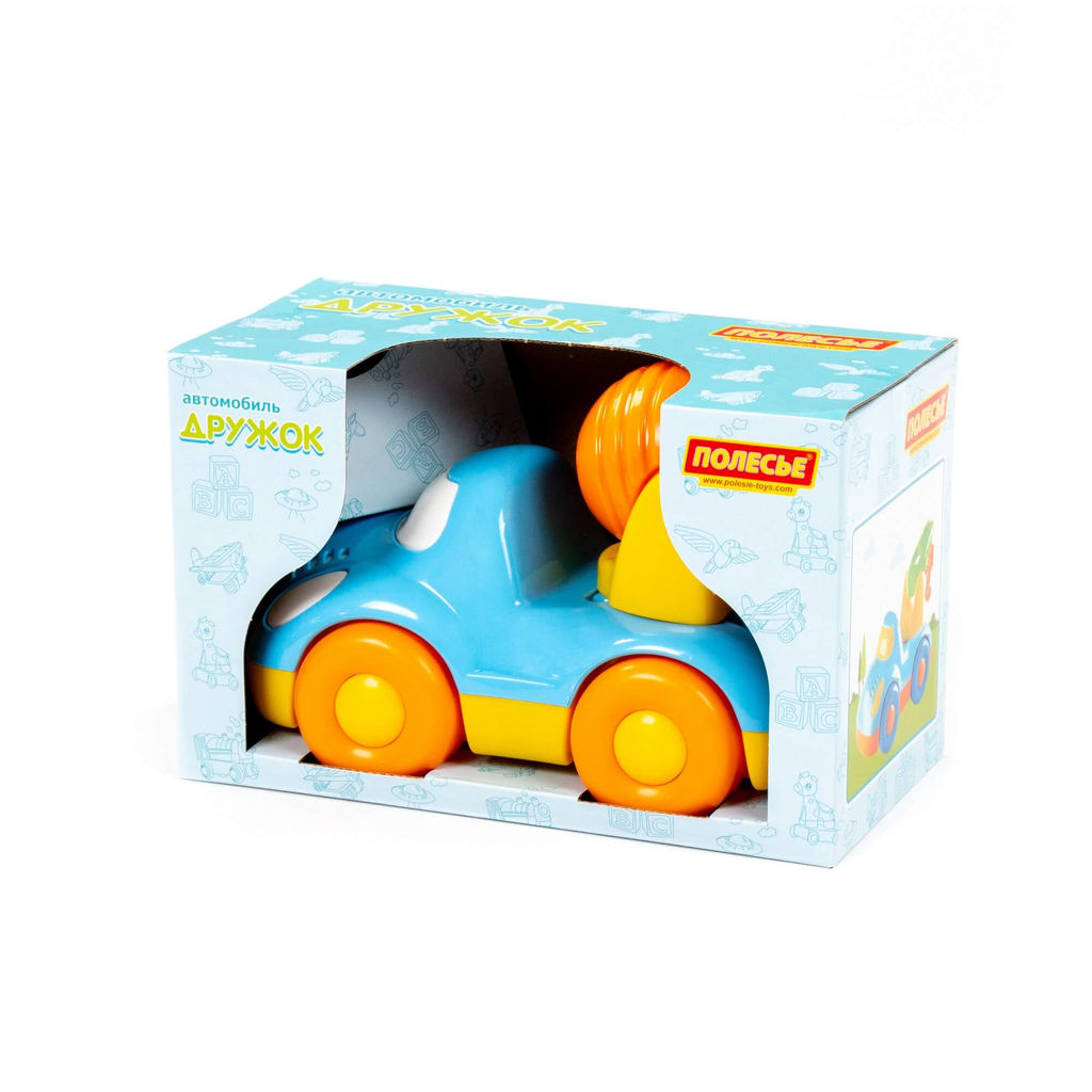 Дружок, автомобиль-бетоновоз (в коробке) - Полесье фото 7