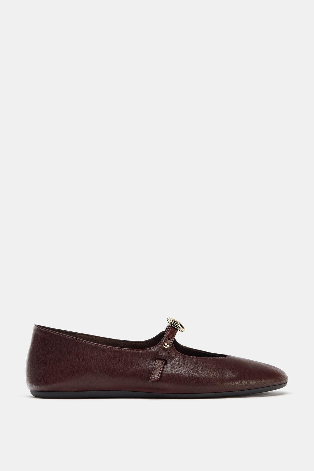 SOFT LEATHER BALLET FLATS - Zara фото 11