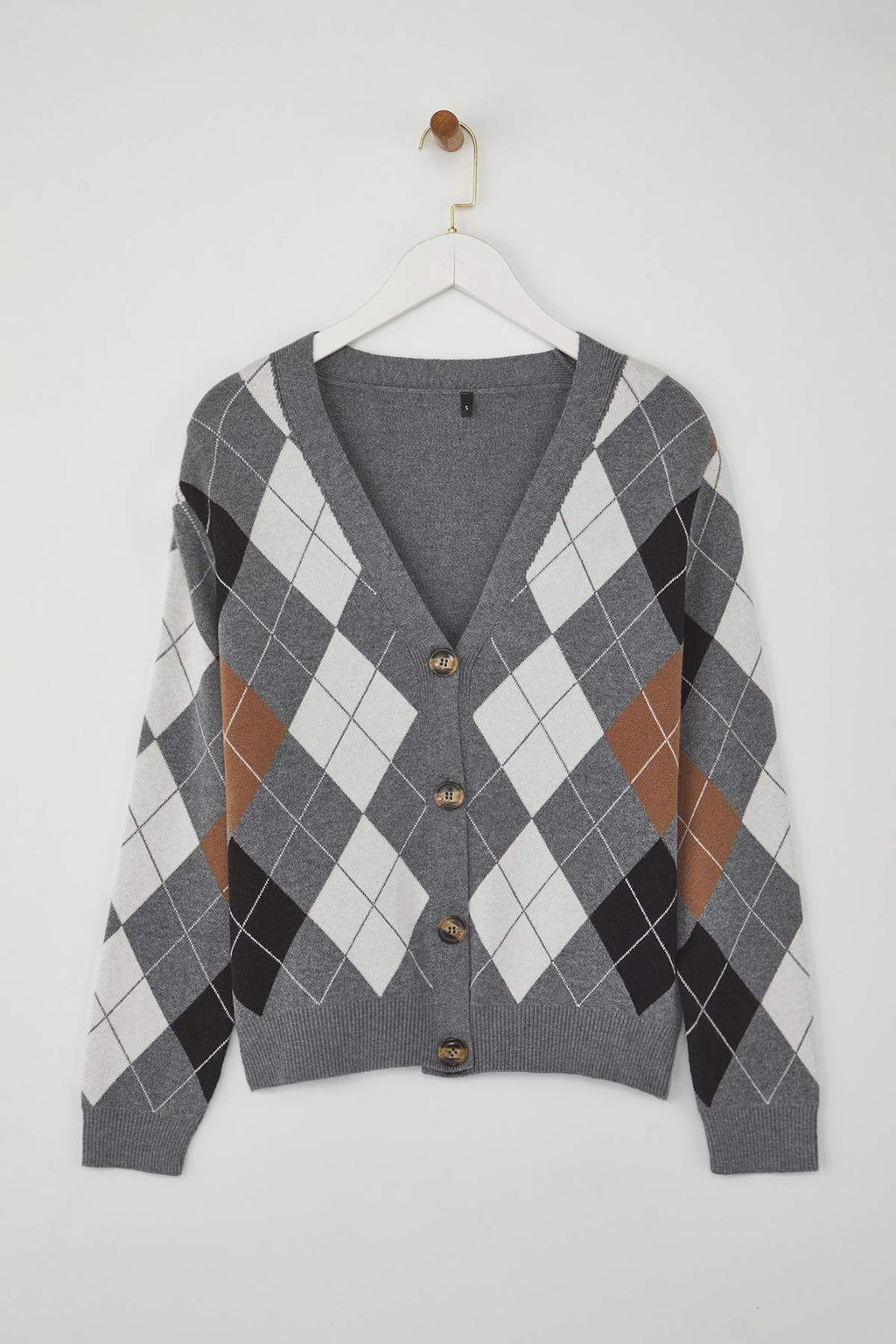 Antrasit Premium Iplik/Ozel Iplikli Baklava Desenli Triko H?rka TWOAW26HI00158 - Trendyolmilla фото 5