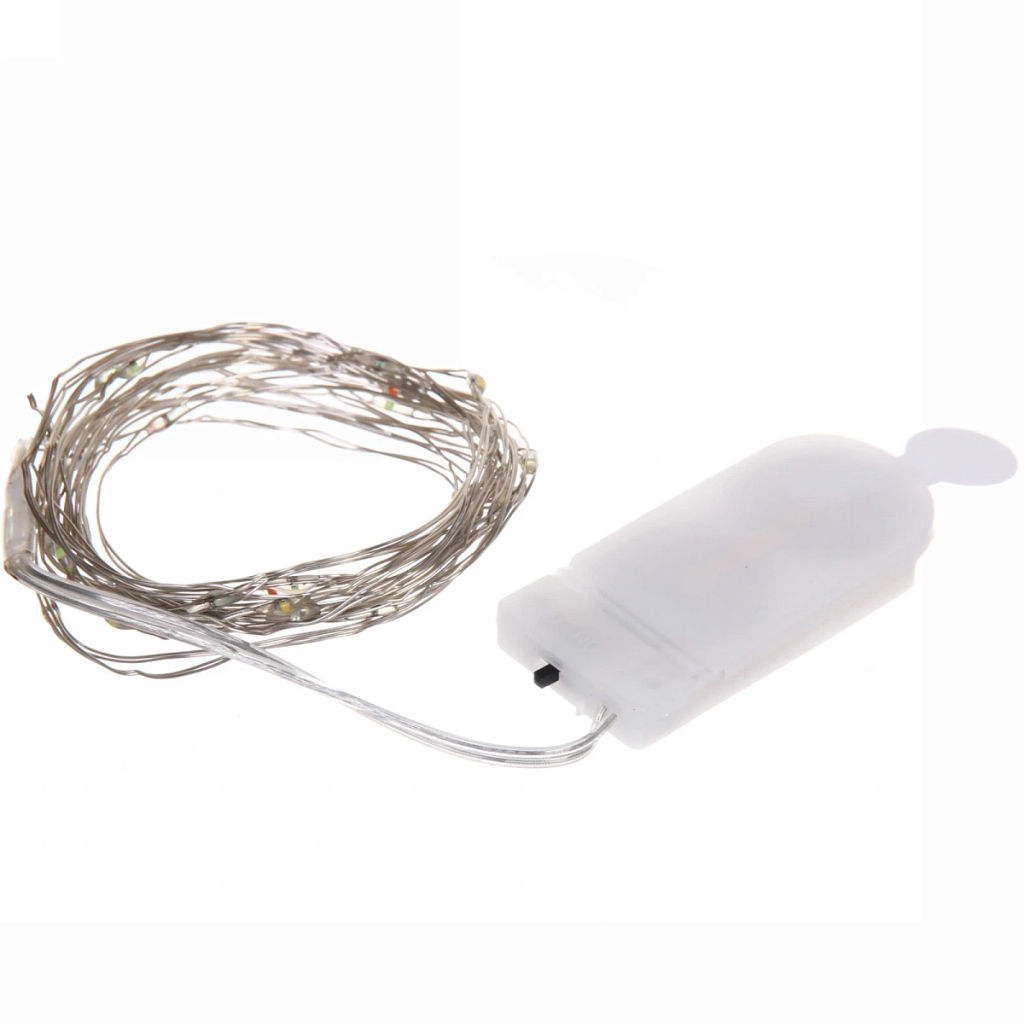 Цена за 2 шт. Гирлянда для дома на батарейках 3.0 м 30 ламп LED, 1 реж.,IP-20, Фиолетовый