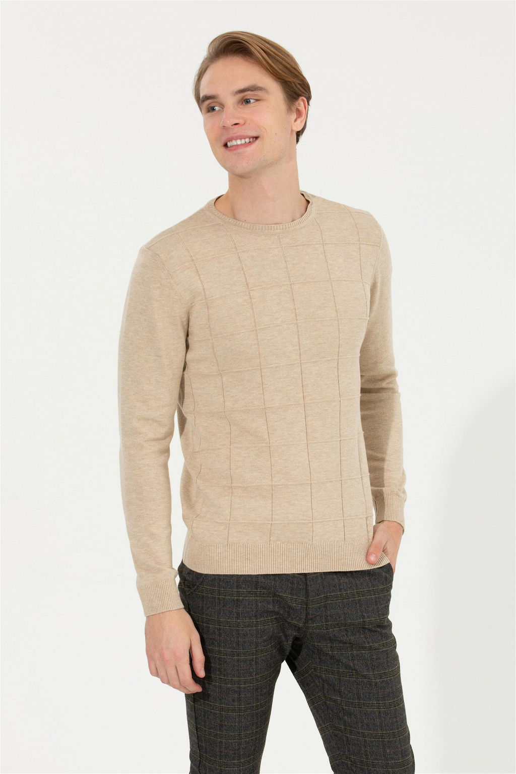 U. S. Polo Assn Мужской свитер из каменного меланжа - U.s. polo assn фото 10