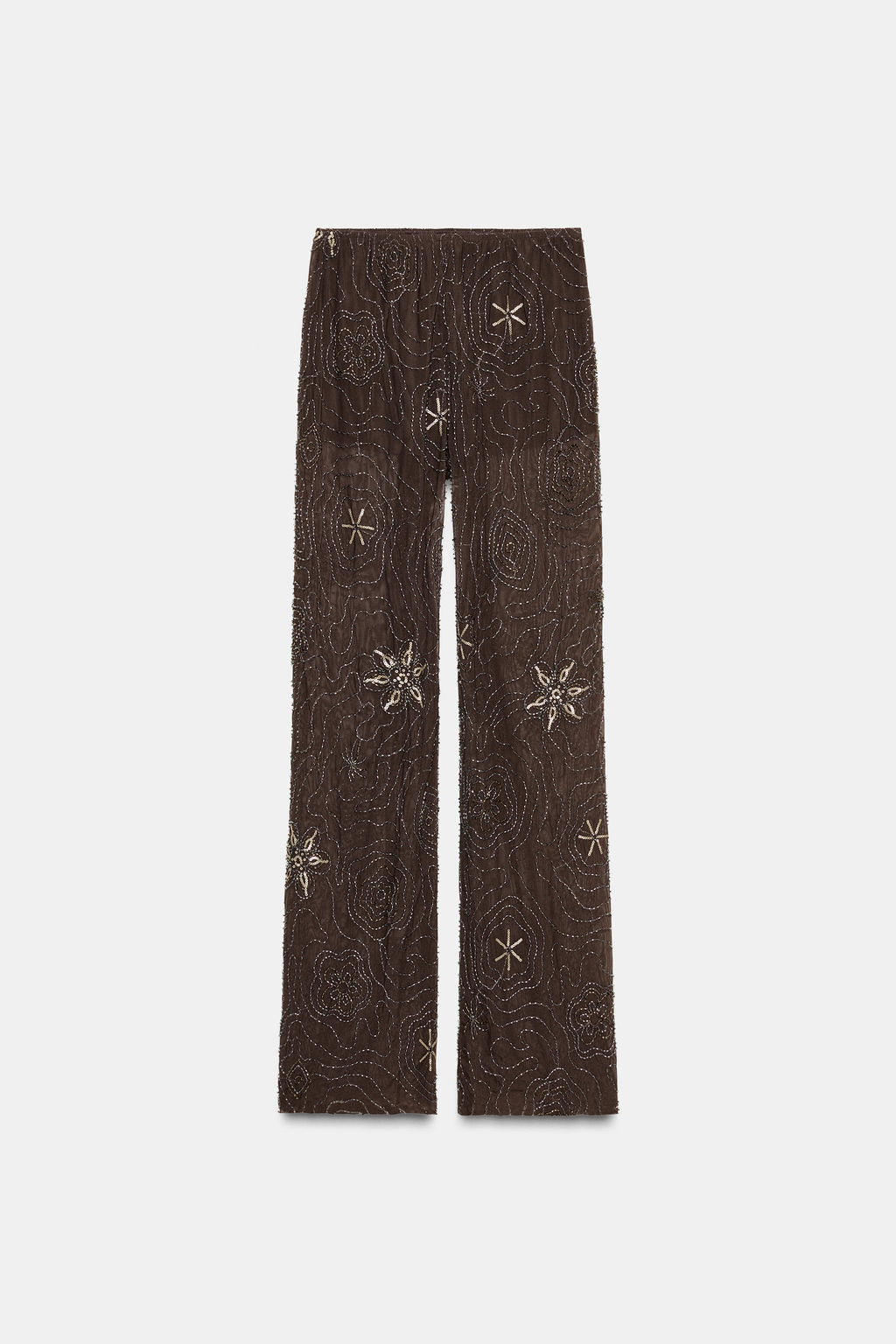 BEADED SEQUIN TROUSERS - Zara фото 10