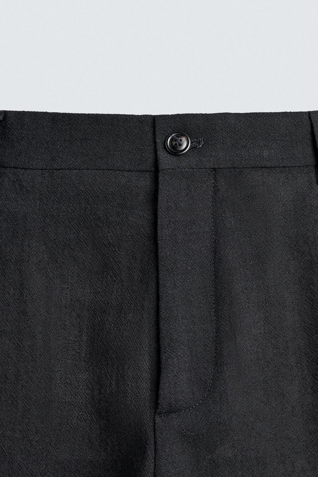 PANTAL?N TRAJE ESTRUCTURA 100% LANA / Negro - Zara фото 7
