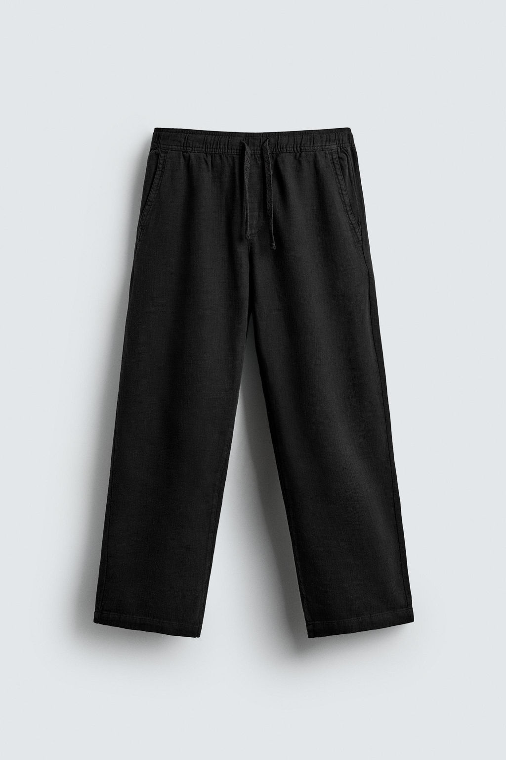 PANTAL?N RELAXED FIT ESTRUCTURA / Negro - Zara фото 6