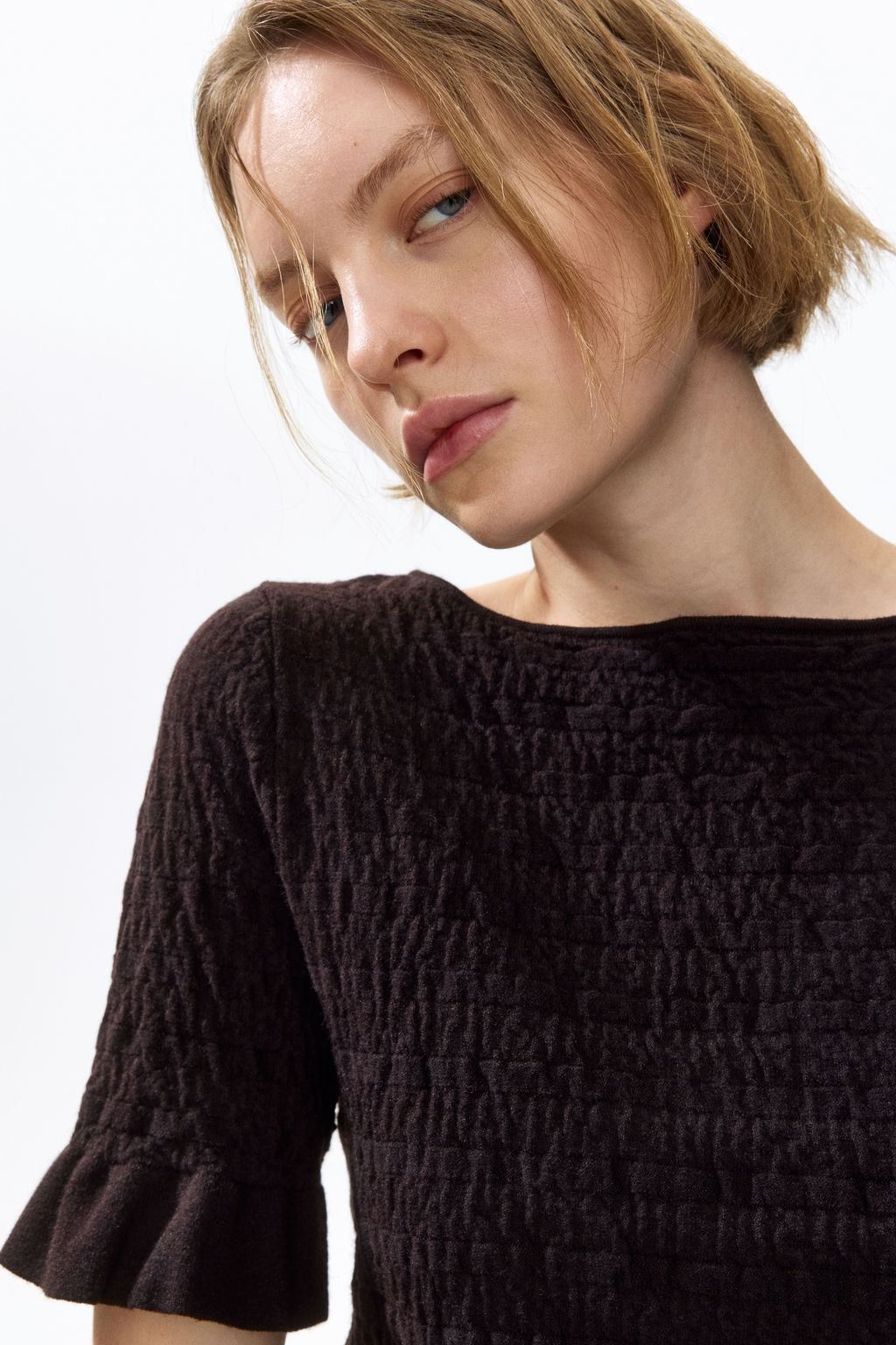 Top en punto con textura - H&m фото 5