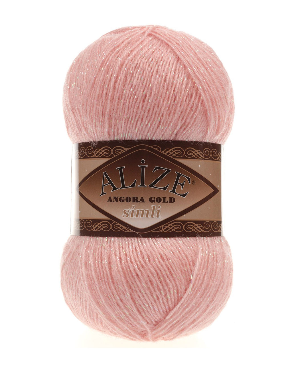 Ангора голд сим (Angora gold sim) пряжа Alize 20%шерсть 5%метанит 75%акрил 5х100г/500м фото 17
