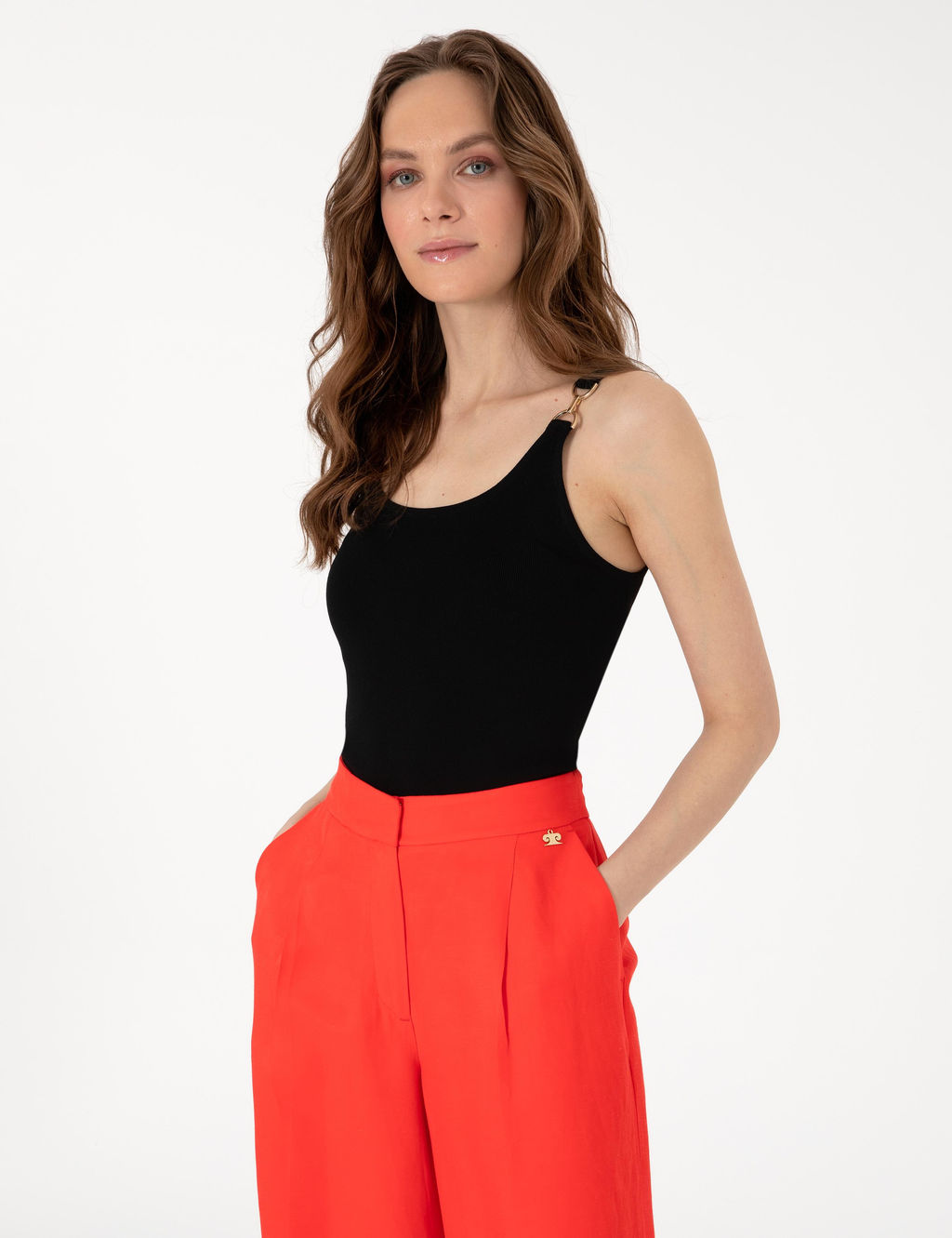 Siyah Slim Fit Triko Ti__rt