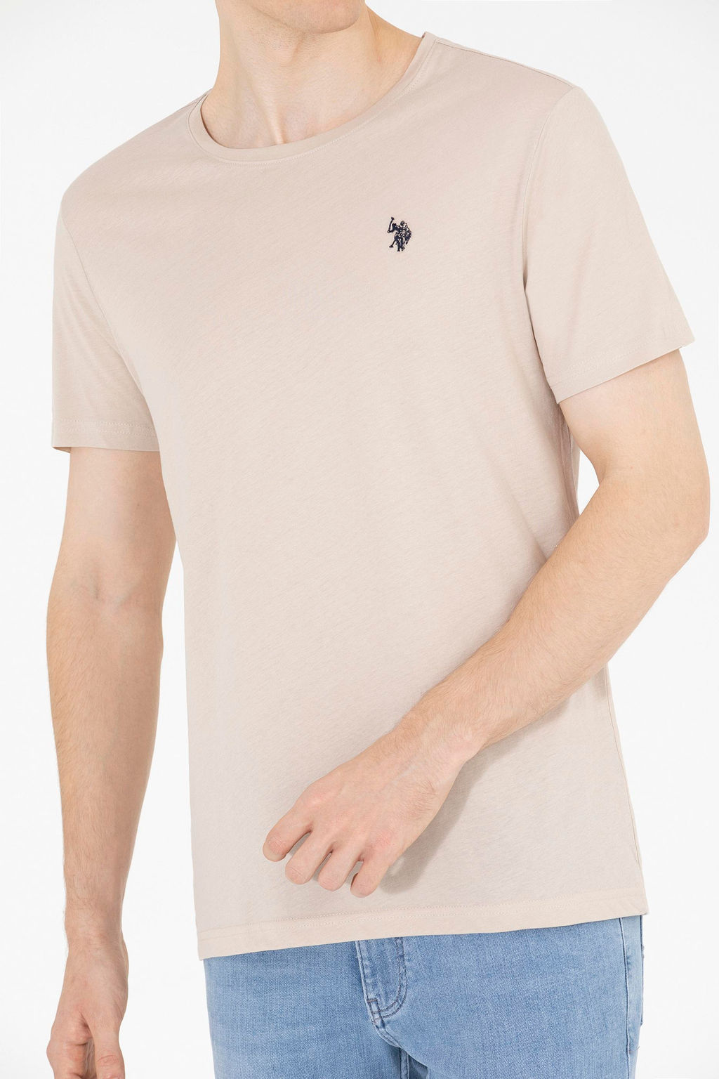 U. S. Polo Assn Мужская базовая футболка с круглым вырезом Stone - U.s. polo assn фото 20