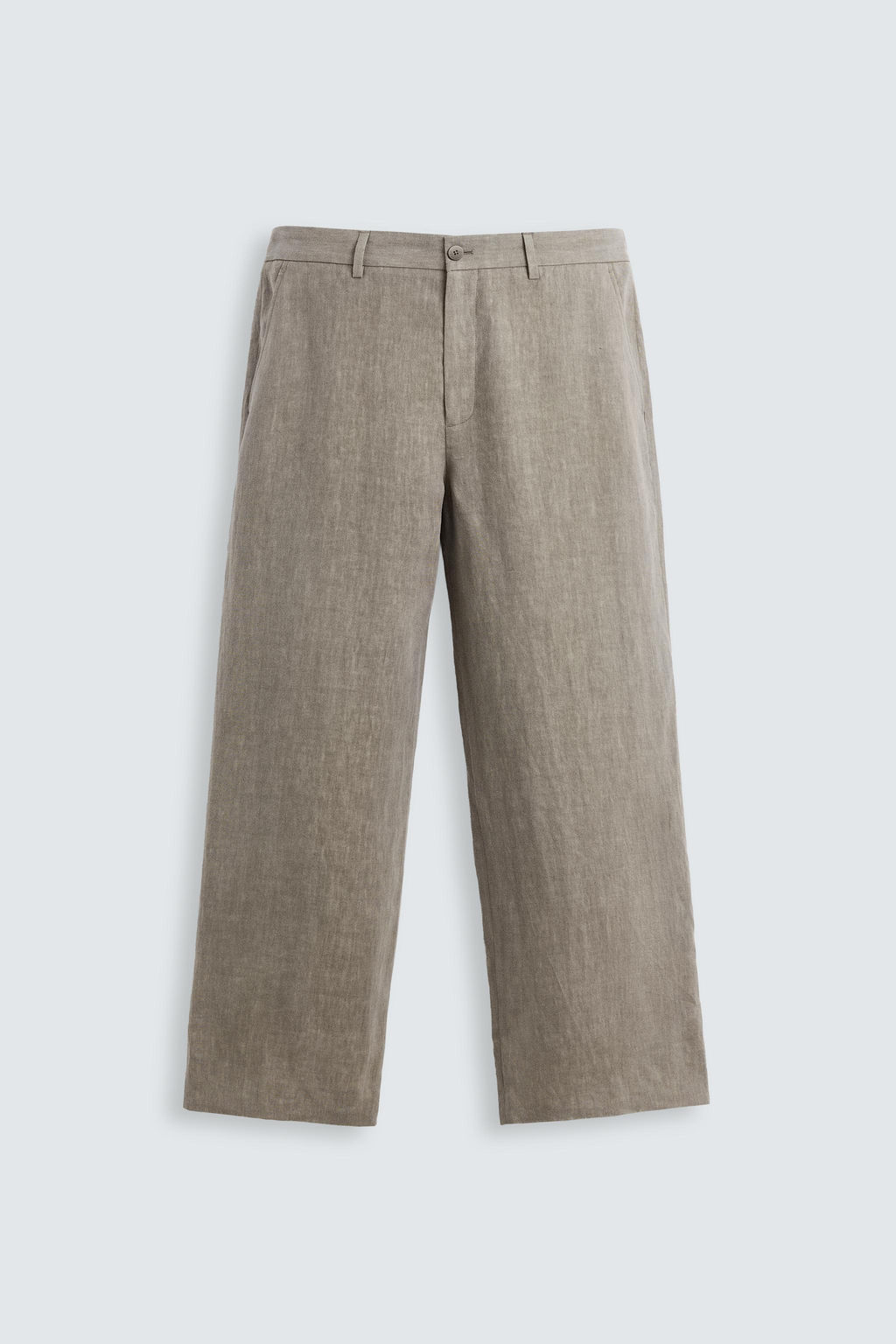 100% WASHED LINEN SUIT TROUSERS - Zara фото 7