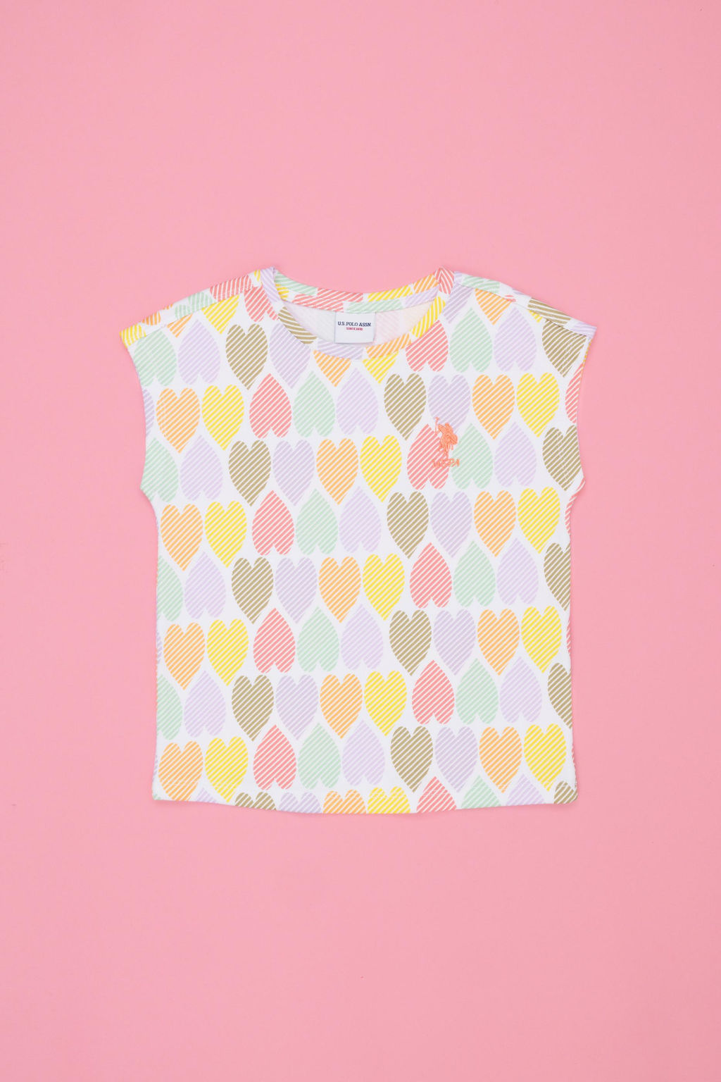 Белая футболка с круглым вырезом для девочек Неожиданная скидка в корзине - U.s. polo assn фото 5