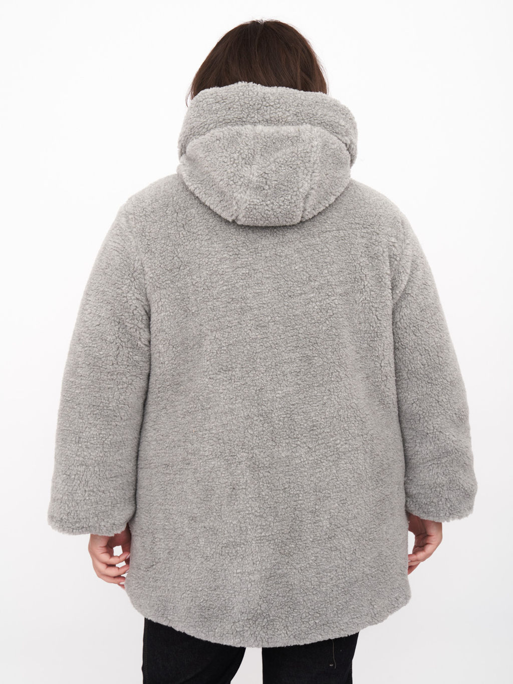 Куртка из эко меха KR00769GRY24 - Артесса фото 6