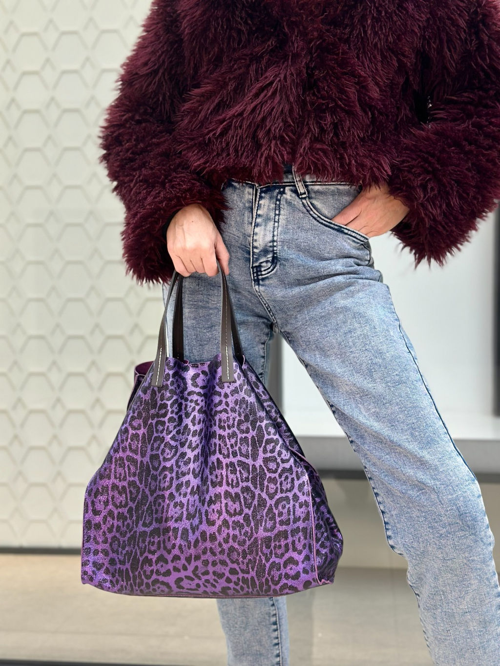 Сумка женская из телячьей кожи