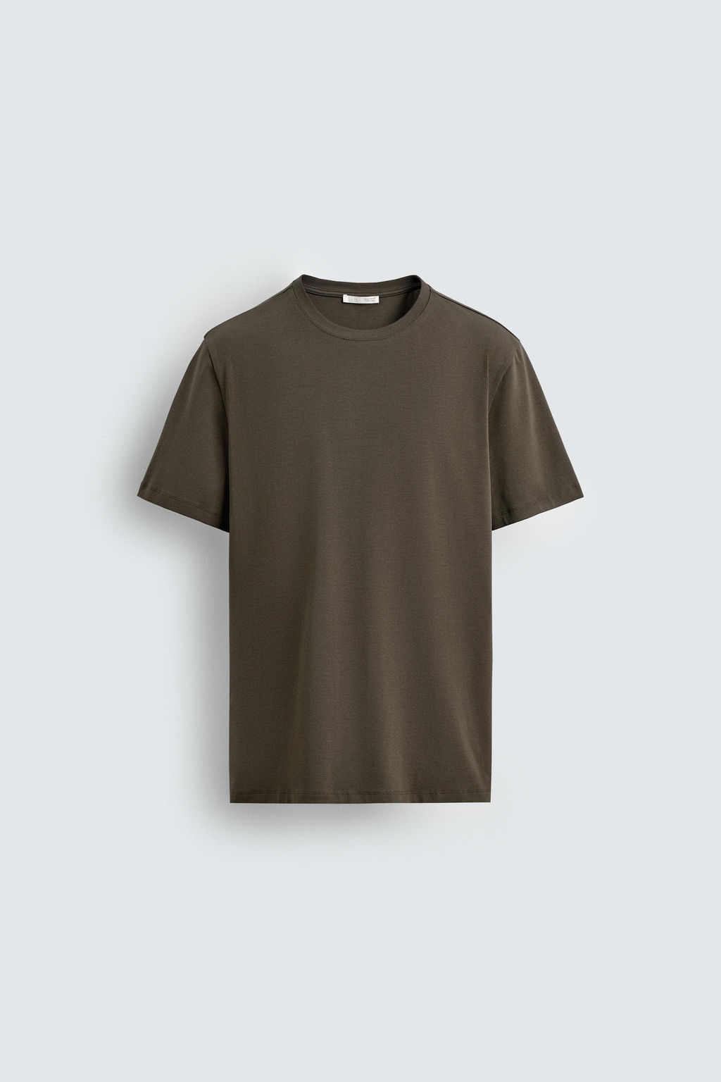 CAMISETA SLIM FIT B?SICA / Vis?n oscuro - Zara фото 6