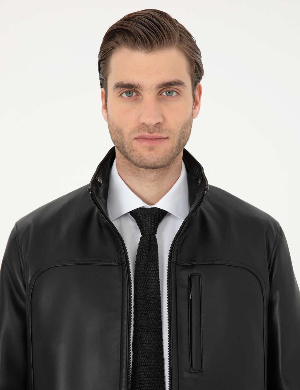Siyah Deri Ceket - Pierre cardin фото 2