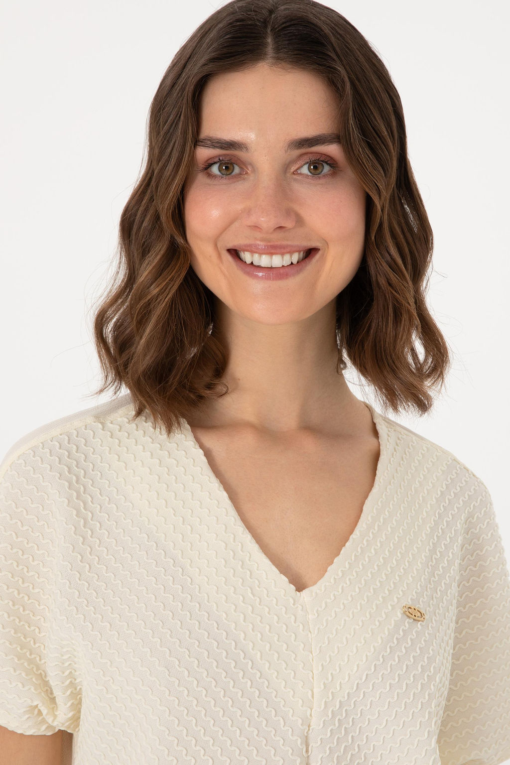 Kad_n Krem Ti__rt Sepette S_rpriz _ndirim - U.s. polo assn фото 2