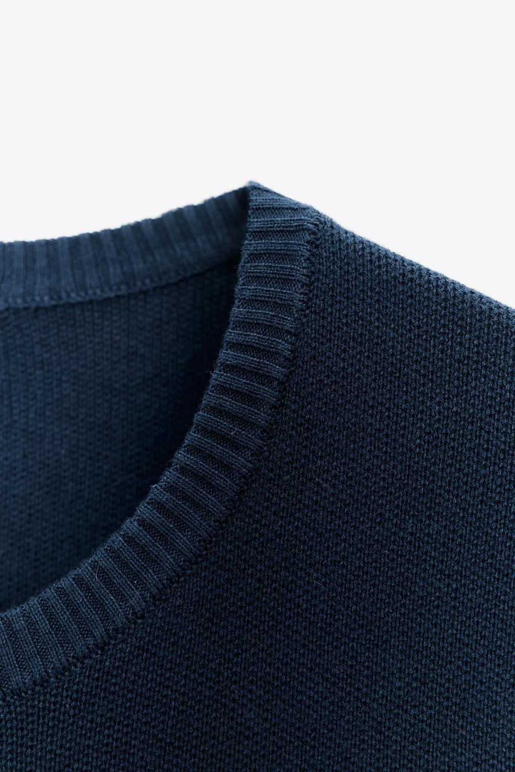 PLAIN KNIT SHORT SLEEVE TOP - Zara фото 8