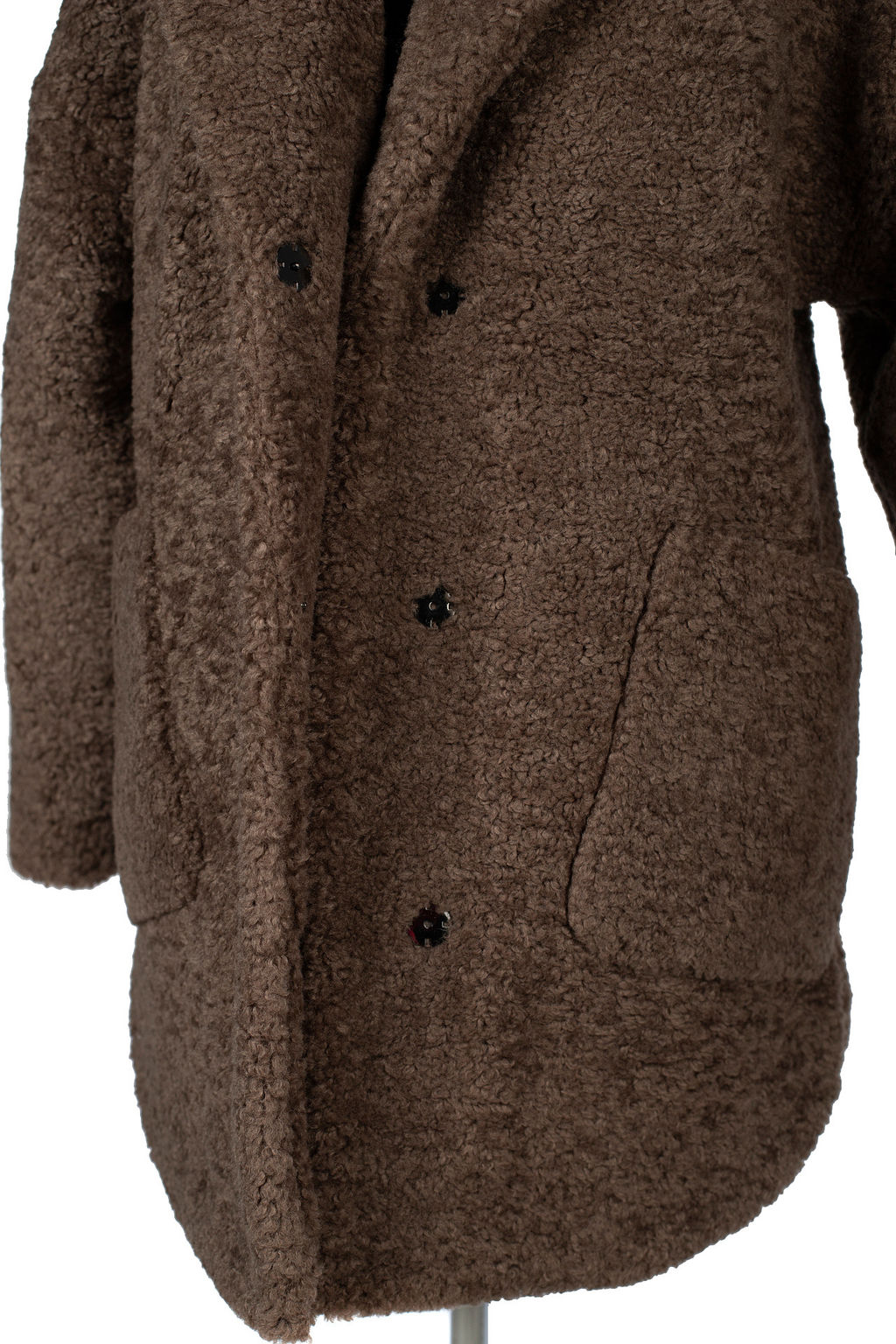 02-3195 Пальто женское утепленное (пояс) - El podio фото 14