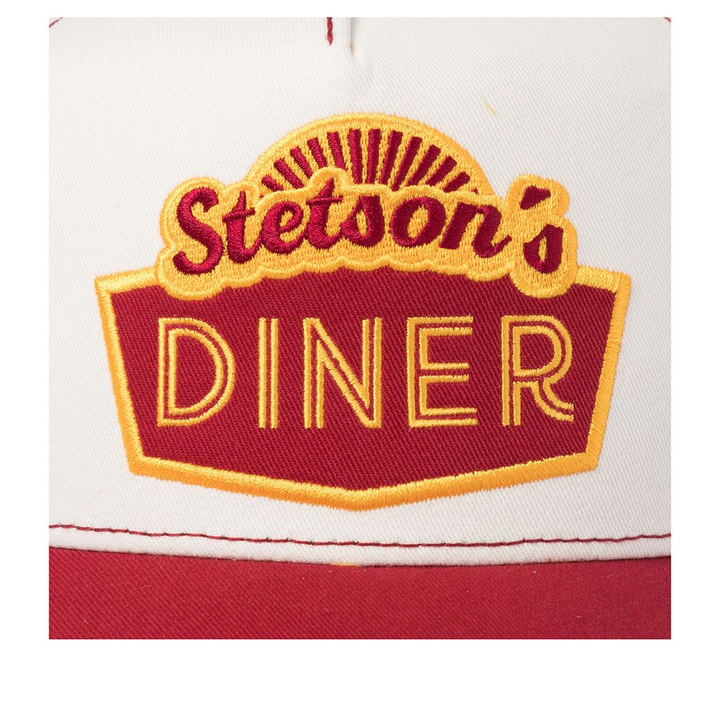 Бейсболка STETSON арт. 7741160 TRUCKER CAP STETONS DINER (кремовый / красный)  фото 3