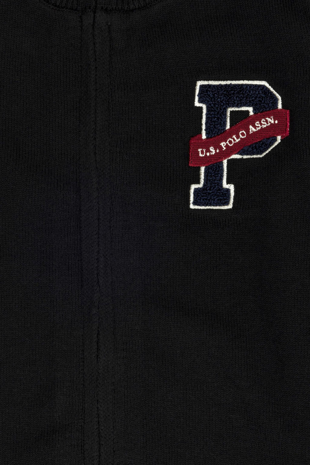 U. S. Polo Assn Черный трикотажный кардиган с круглым вырезом для мальчика - U.s. polo assn фото 7