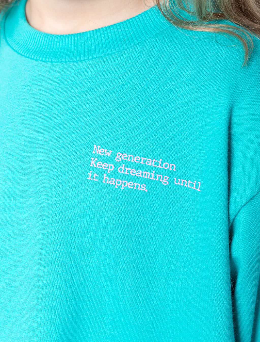 Свитшот из премиального футера с принтом