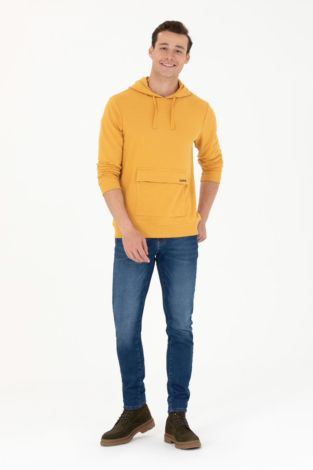 U. S. Polo Assn Мужской горчичный свитшот - U.s. polo assn фото 18