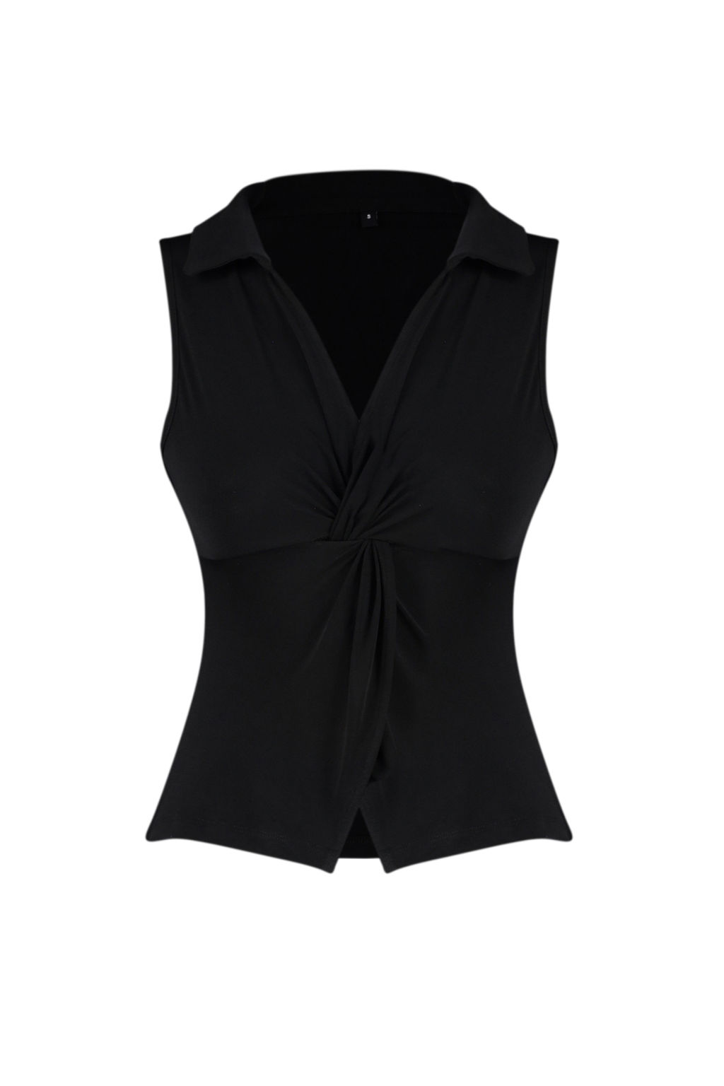 Trendyolmilla Bordo Fitted/Vucuda Oturan Polo Yaka Esnek Orme Bluz TWOSS24BZ00085  фото 29