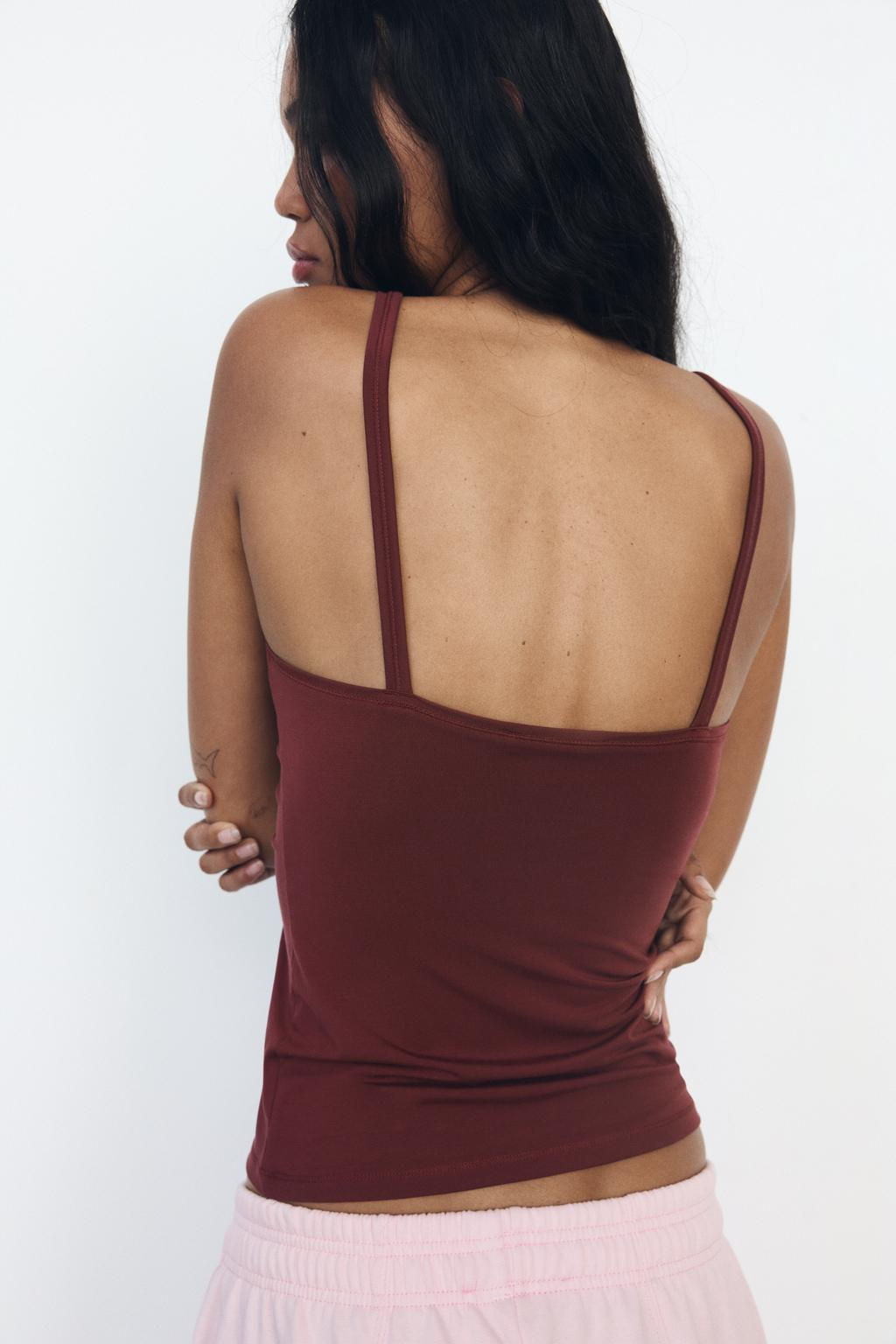 STITCHED VEST TOP - Zara фото 13