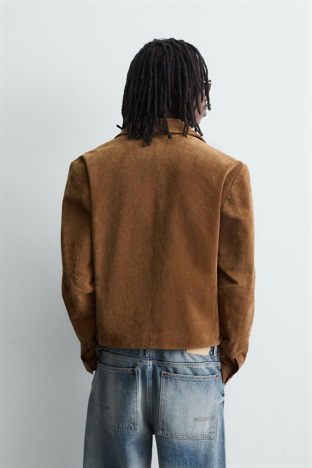 LEATHER SPLIT SUEDE JACKET - Zara фото 3