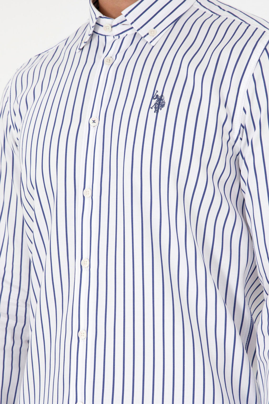 Мужская темно-синяя рубашка с длинным рукавом Неожиданная скидка в корзине - U.s. polo assn фото 7