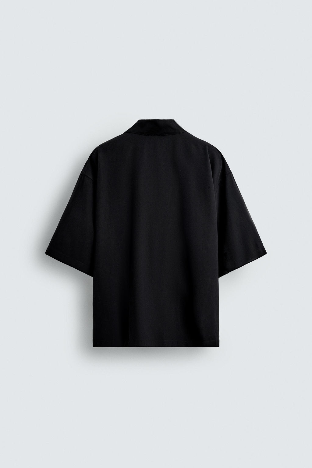 EMBROIDERED TEXT FLOWING SHIRT - Zara фото 8