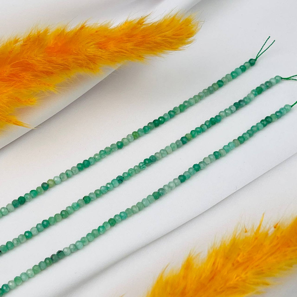 Бусины для украшений из зеленого Берилла