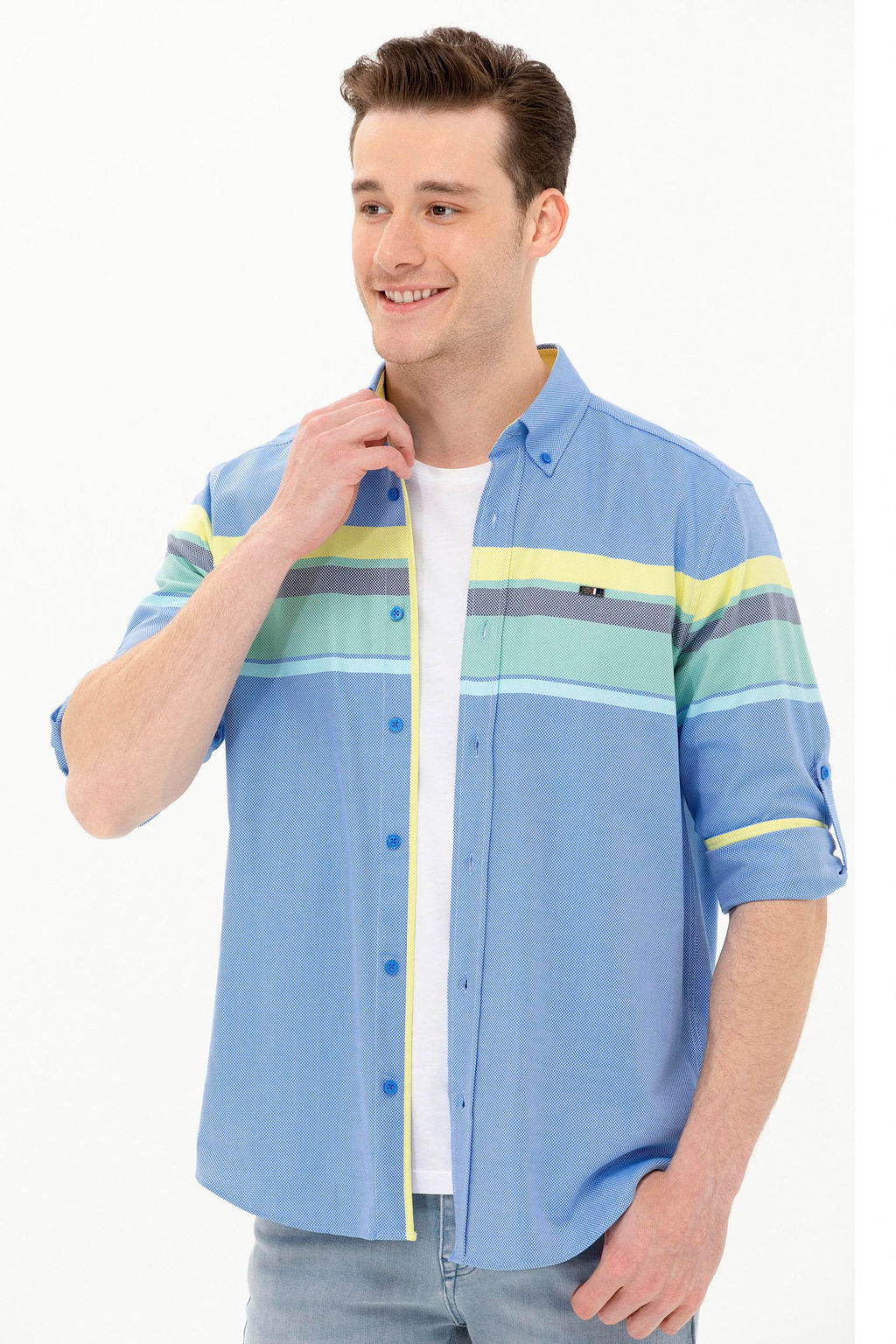 Мужская рубашка Saks Узунколь - U.s. polo assn фото 3