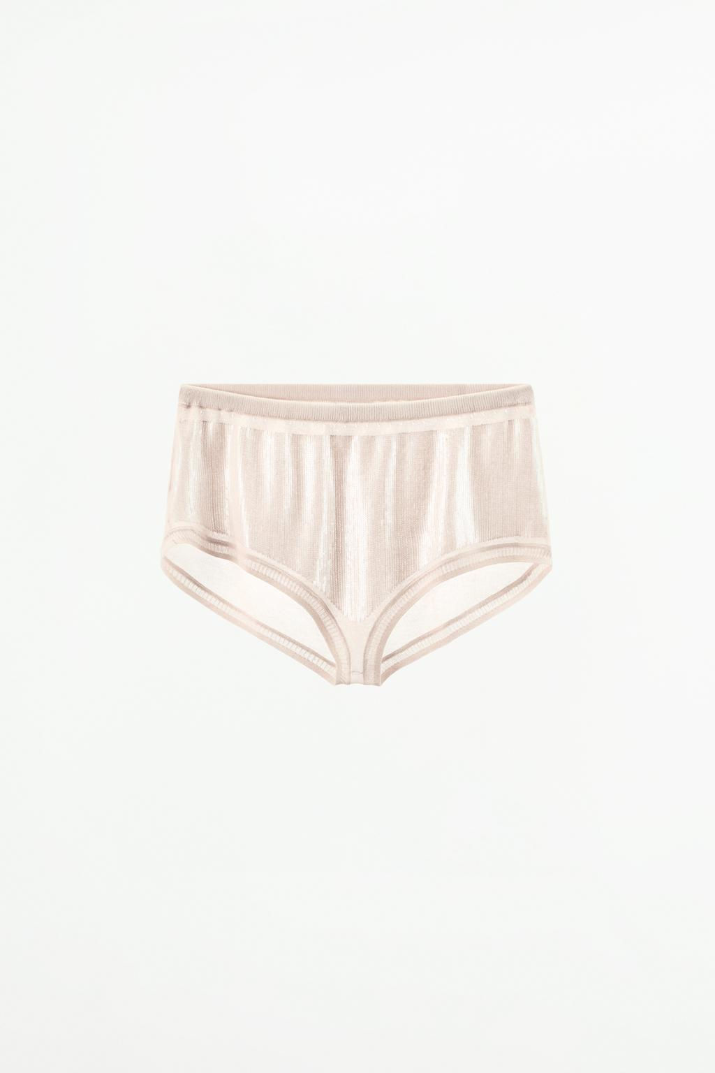 FINE KNIT BRIEFS WITH SEQUINS - Zara фото 4
