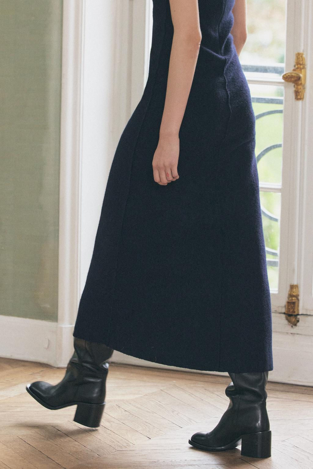 SLEEVELESS 100% WOOL DRESS - Zara фото 7