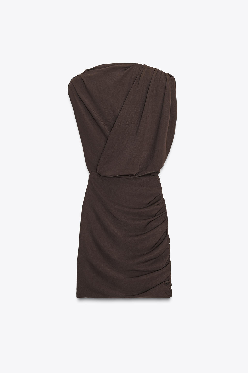 SHORT DRESS WITH SHOULDER PADS - Zara фото 5