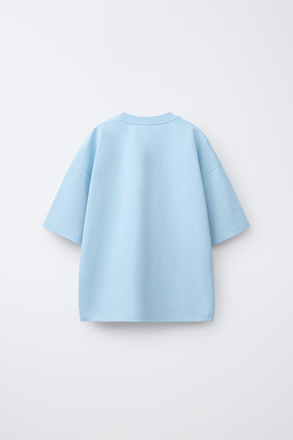 CAMISETA LISA INTERLOCK / Azul claro