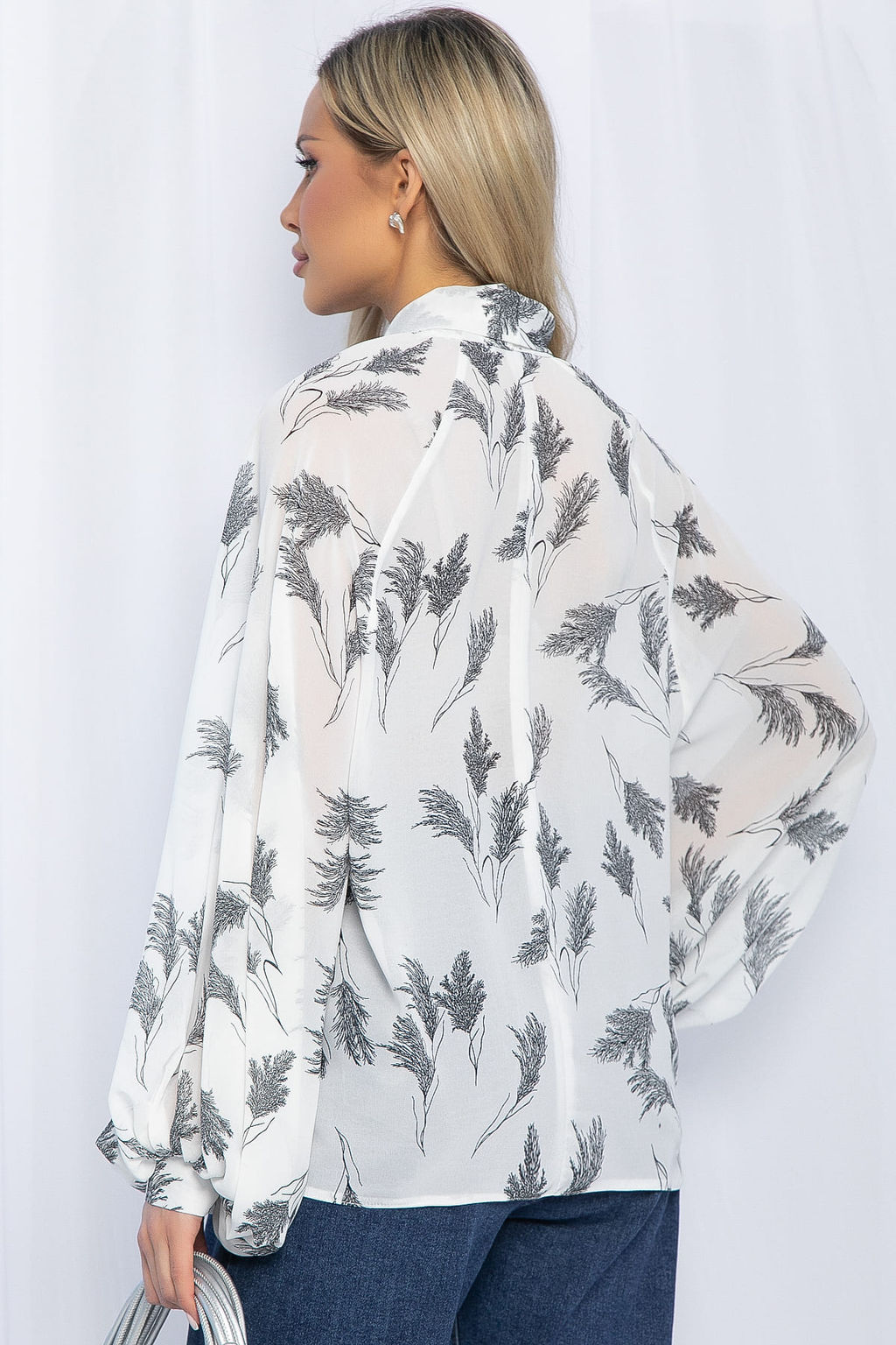 Блуза История любви (белая) Б13265-7М - Lt collection фото 5