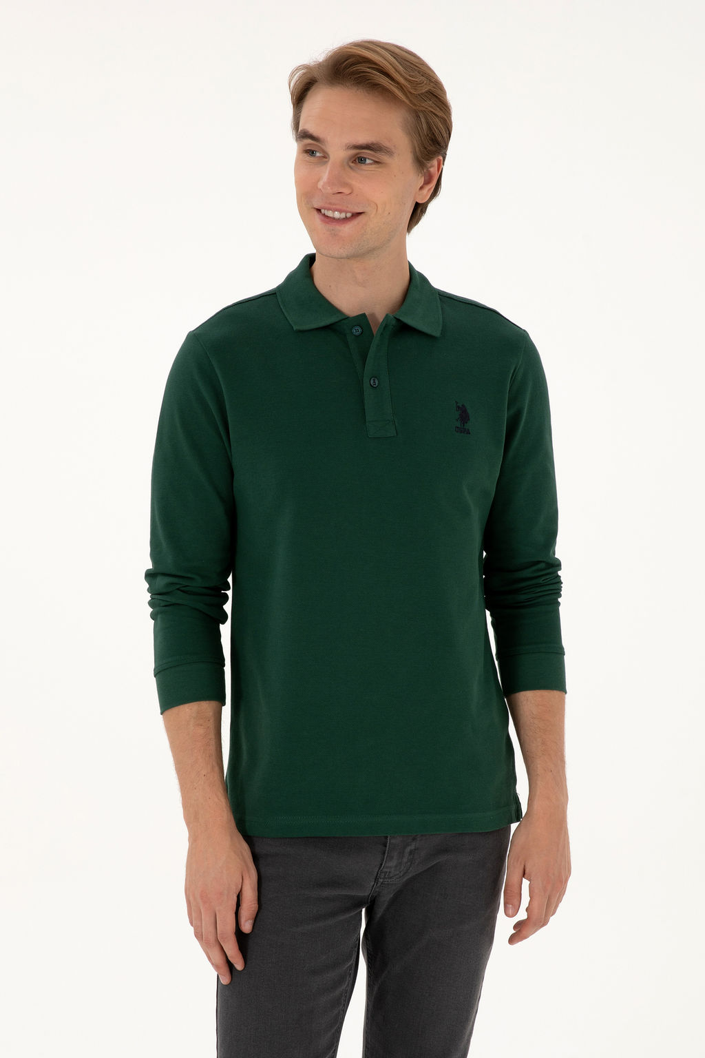 Erkek Koyu Ye_il Basic Sweatshirt Sepette S_rpriz _ndirim - U.s. polo assn фото 10