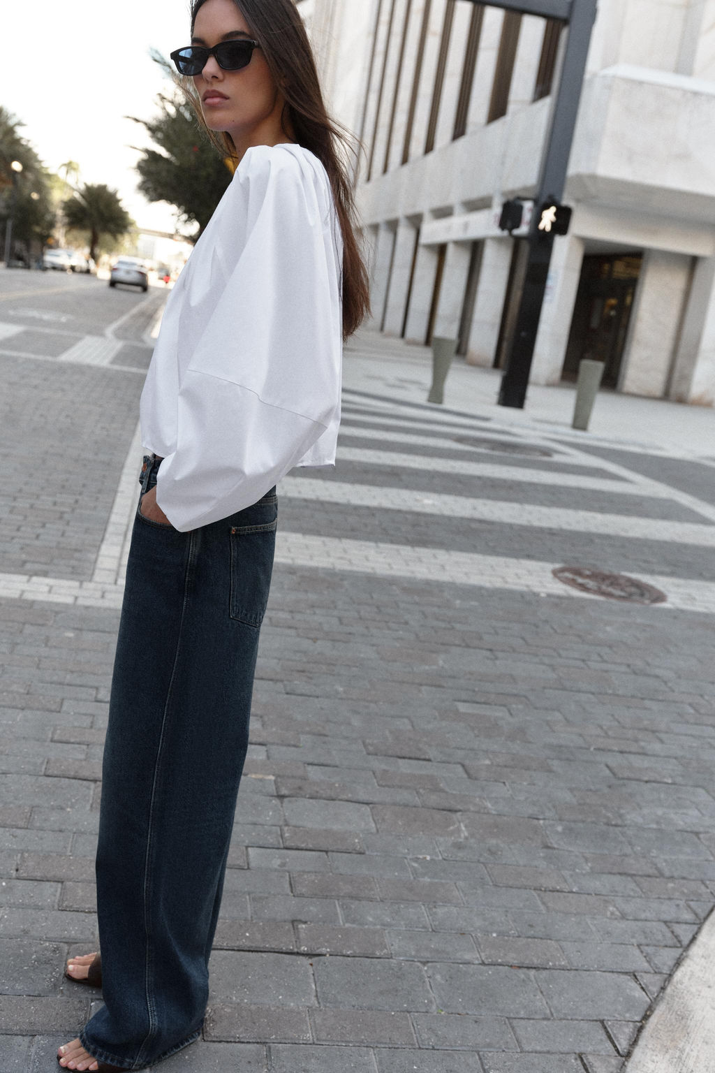 JEANS Z1975 STRAIGHT MID-WAIST - Zara фото 14