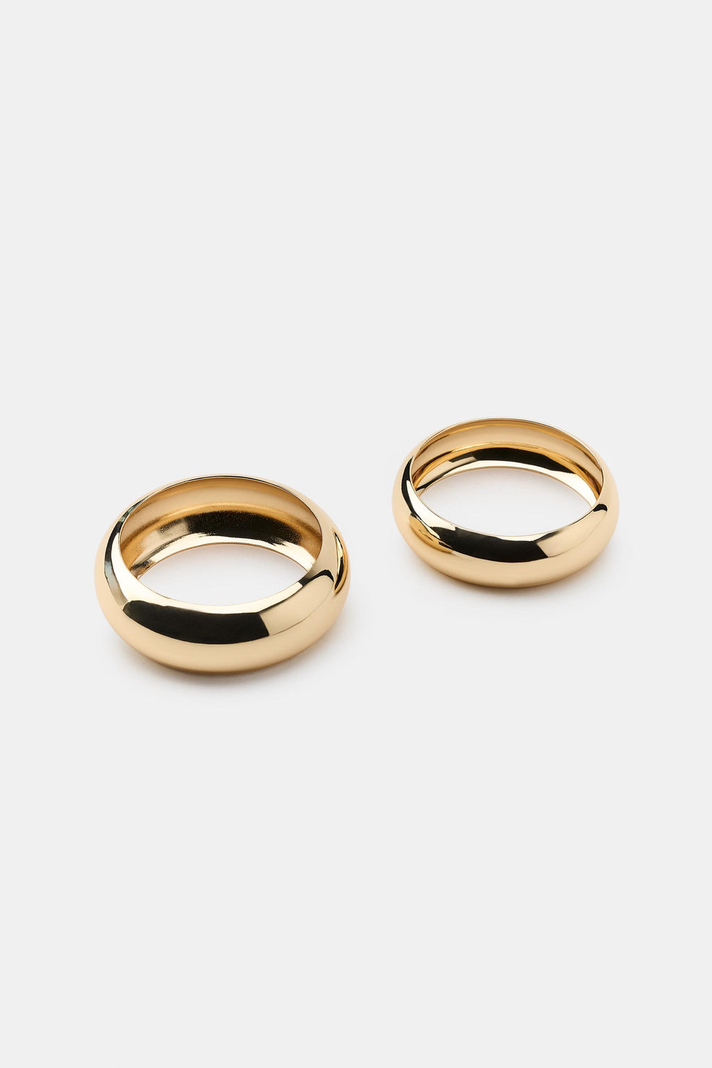 PACK 2 PULSERAS R?GIDAS MET?LICAS / Dorado - Zara фото 4