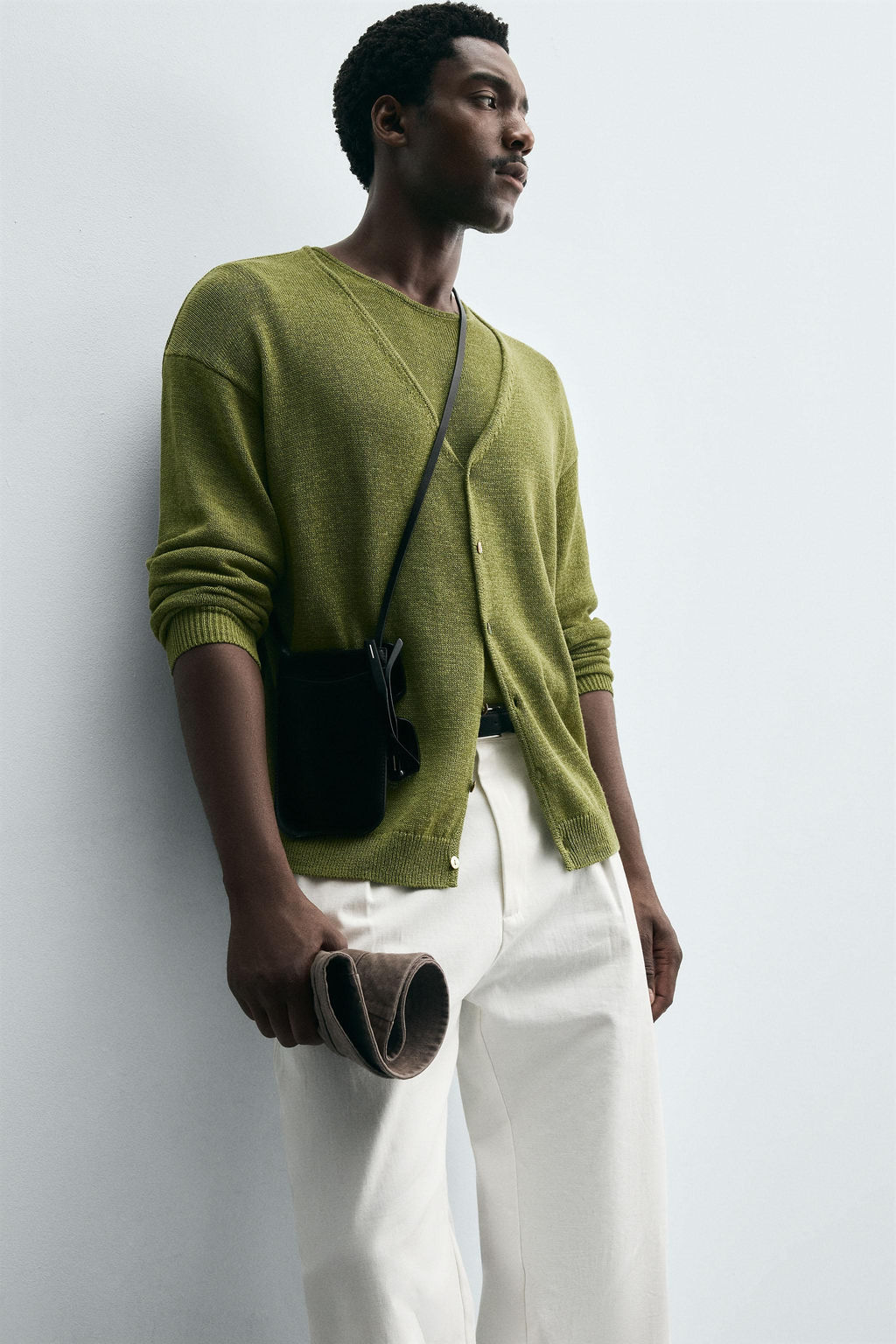 LINEN BLEND CARDIGAN - Zara фото 6