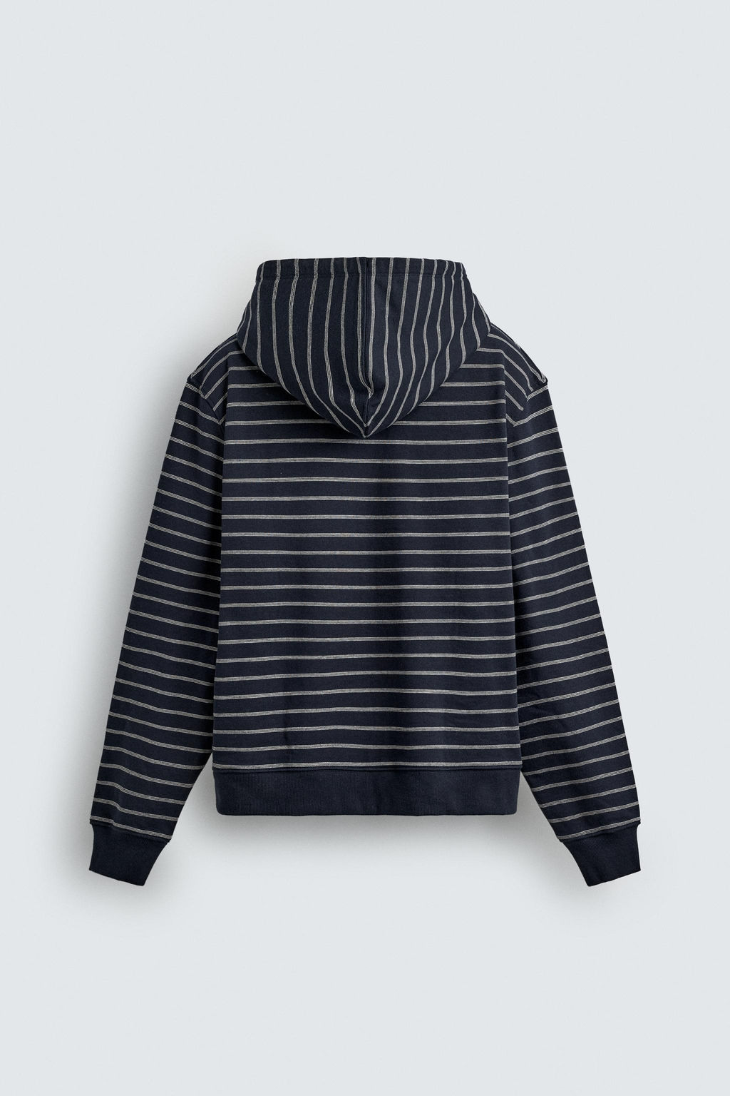 SUDADERA RAYAS CAPUCHA / Marino / Blanco - Zara фото 7