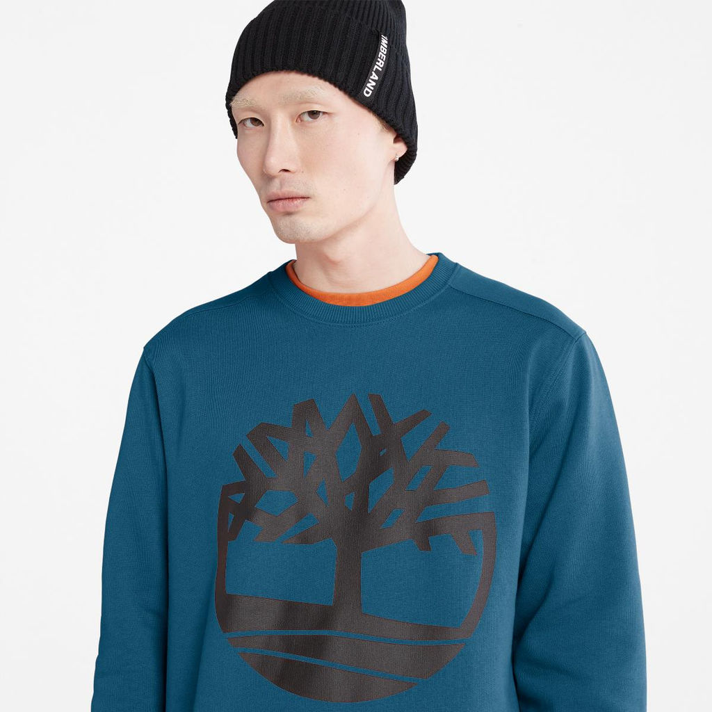 Толстовка Timberland Sweatshirt Kenneber Tree Logo Crew Neck Regular черная  фото 5